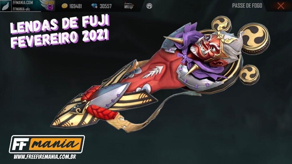 Passe de Elite Fevereiro 2021 Free Fire: confira a Prancha Onimaru, pré-venda do Lendas de Fuji