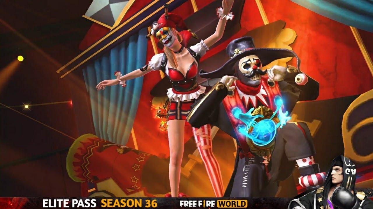 Elite Pass May 2021 Free Fire (FF): Season ke-36 mengusung tema Circus Maniac