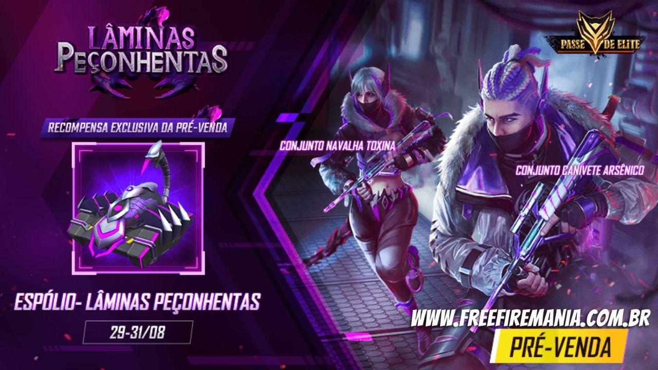 Garena Free Fire - Você tem coragem de atravessar o portal dos Espíritos?  Leve com você a nova Panela Cramunhão, disponível na pré-venda do novo  Passe de Elite - Caminho da Eternidade.