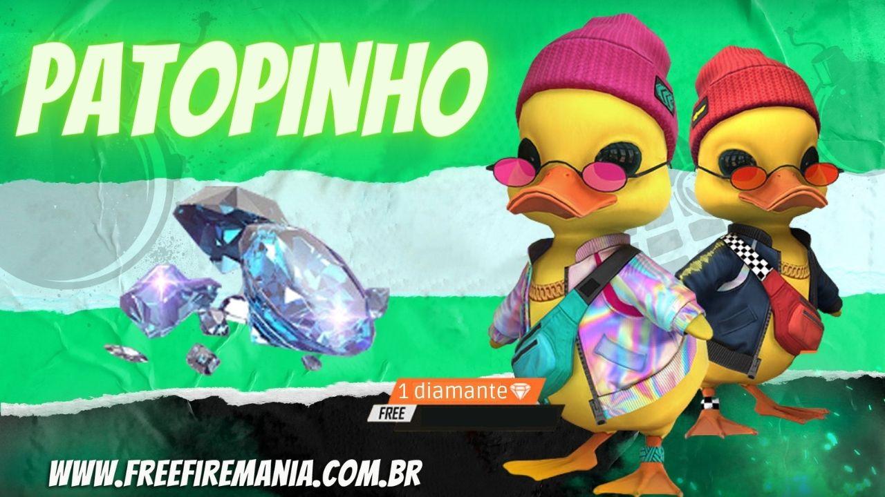 PaTopinho é o novo pet do Free Fire e chega em evento de recarga por apenas 1 diamante