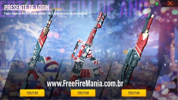 Pegue Agora sua Skin de Arma Invernal Grátis no Free Fire 