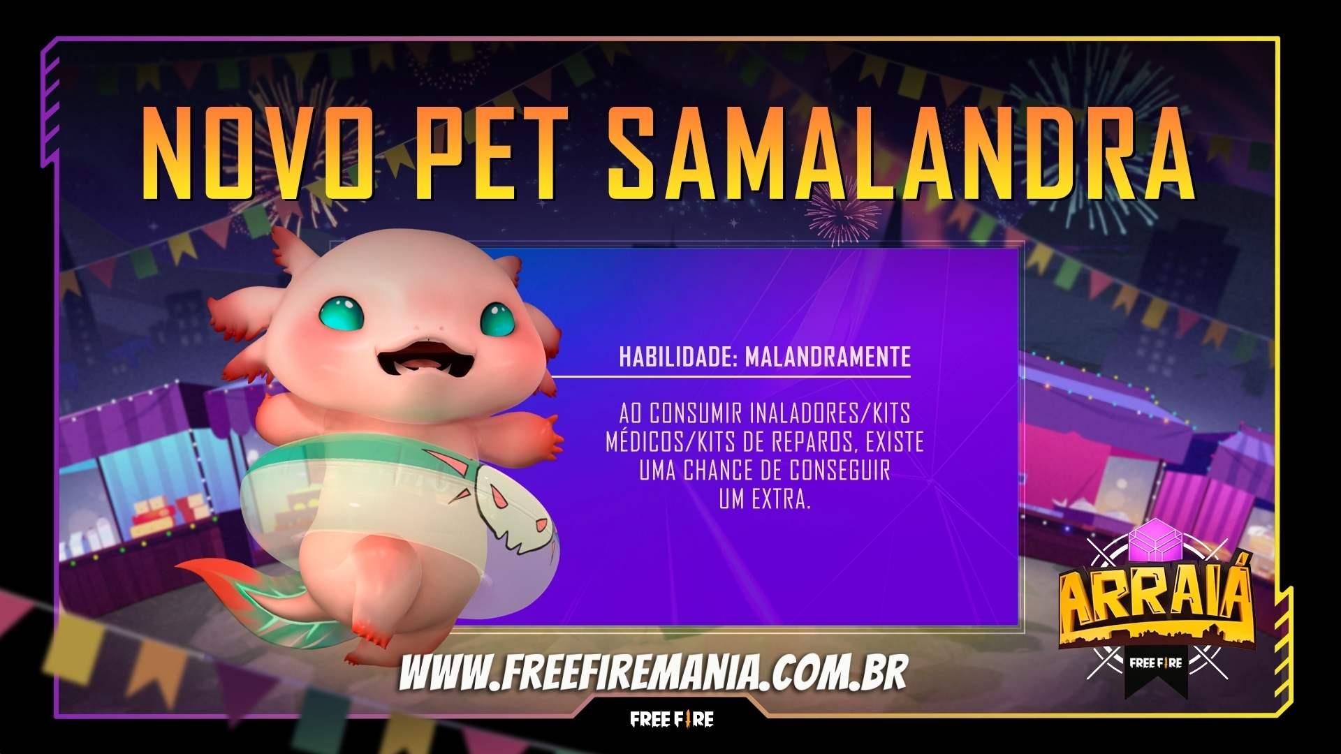 Salamandra Free Fire: novo pet do jogo é liberado grátis; confira habilidade