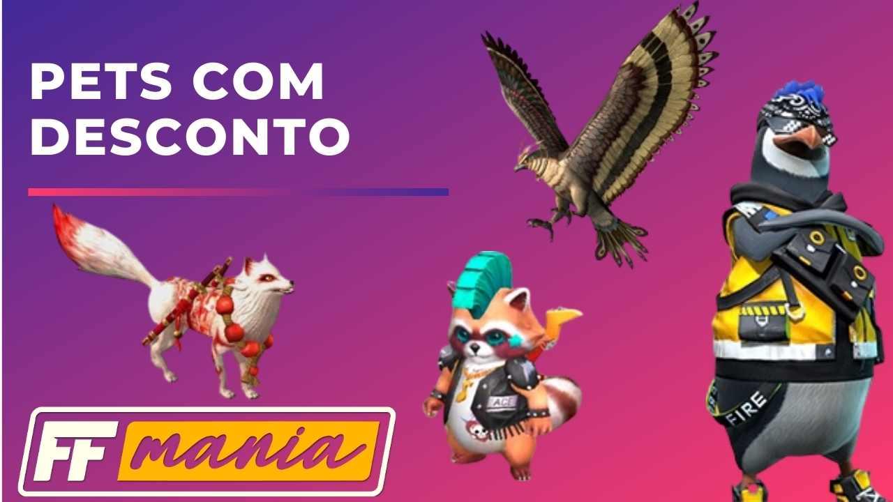 Promoção da nova atualização: desconto em pets e skins no Free Fire