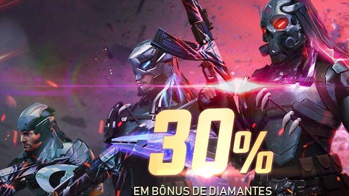 Promoção de Recarga de Diamantes: 30% em Bônus