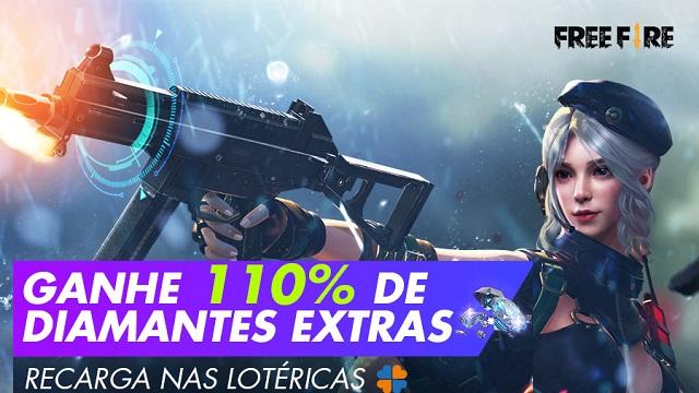 Promoção de Recarga: Ganhe 110% de Diamantes