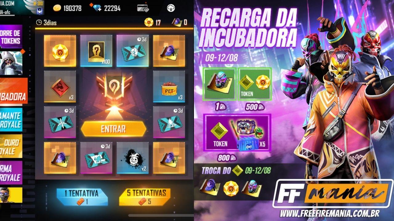 Free Fire: Garena anuncia o FIM das roletas Diamante Royale e Incubadora em  2023