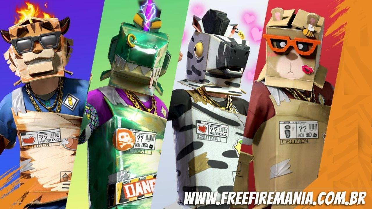 Next Free Fire Incubator April 2021 brings the theme of cardboard animals, check out the skins