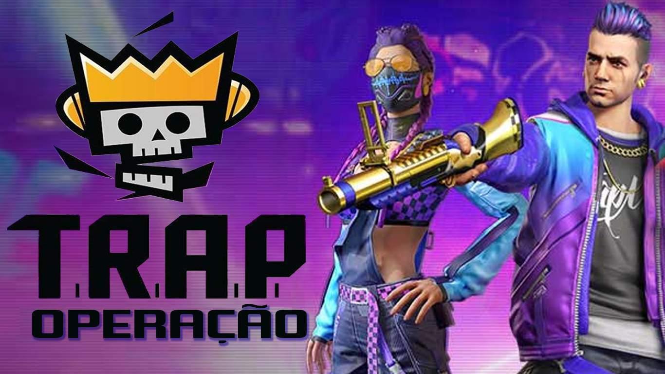 Códigos das Skins do Passe de Elite Free Fire Operação Trap