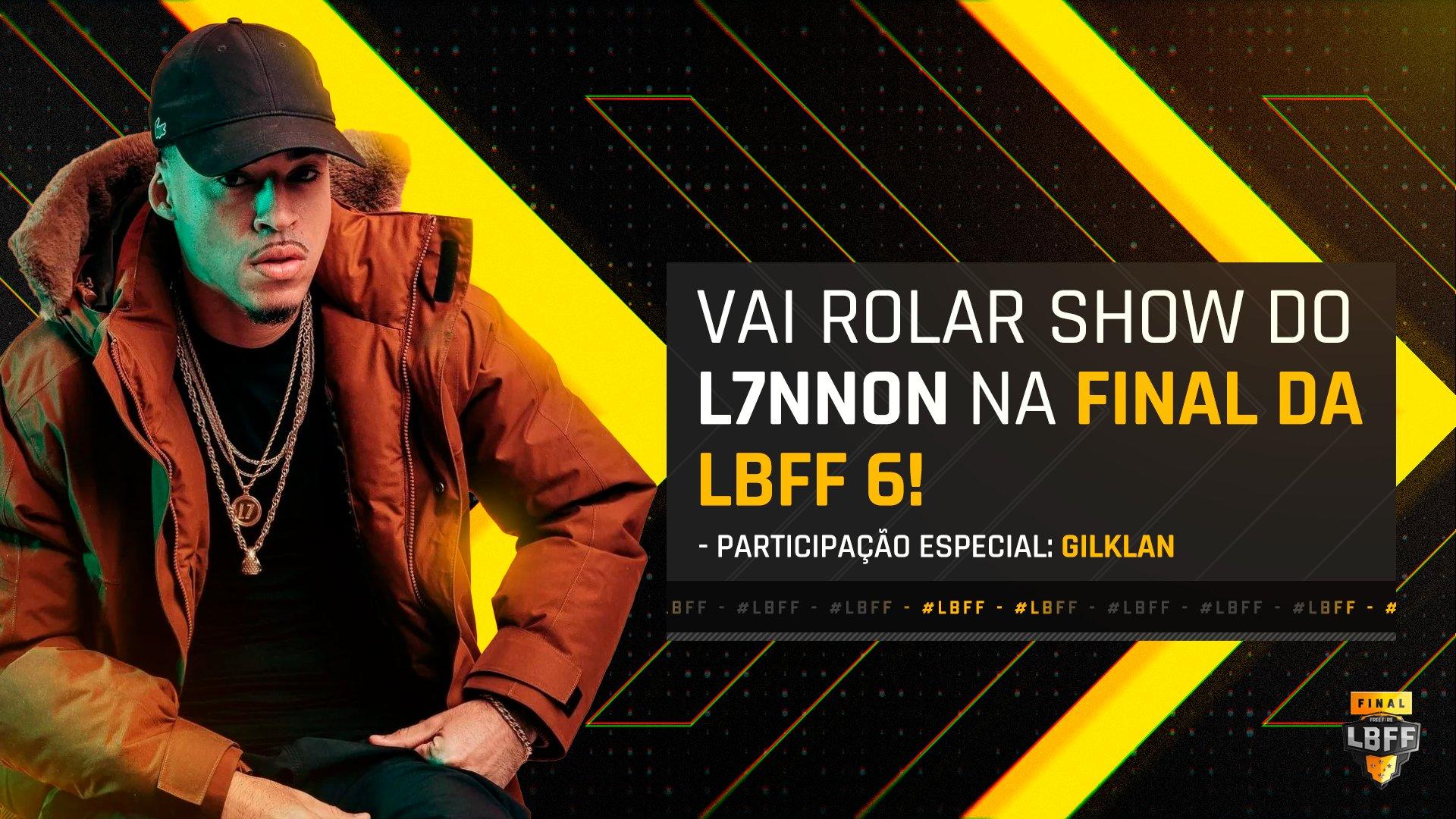Rapper L7NNON fará show na grande final da LBFF 6 2021