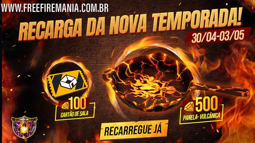 Recarga da nova Temporada no Free Fire