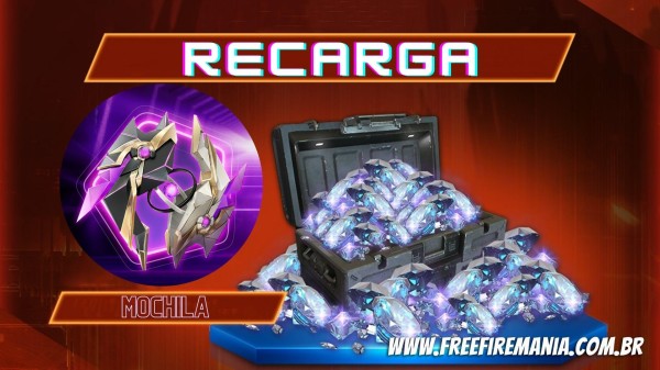 Recarga Free Fire: 13 de agosto (2022); recompensa Mochila - Universo Fragmentado