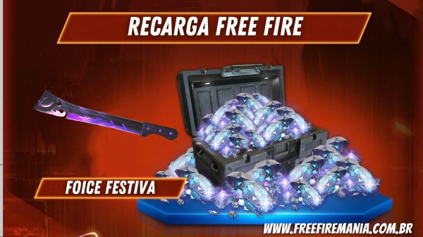 Recarga Free Fire: 24 de junho (2022); recompensa Foice Festiva