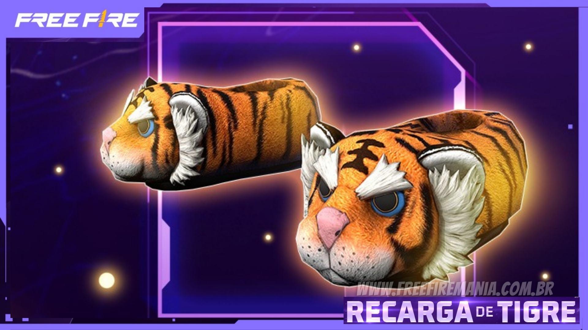 Recarga Free Fire: 29 de agosto (2022); recompensa de Tigre