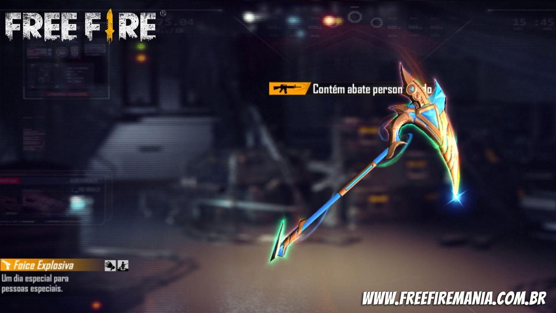 Recarga Free Fire: 24 de junho (2022); recompensa Foice Festiva