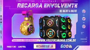 CODIGUIN Garena Free Fire julho 2022: códigos infinito, Anitta