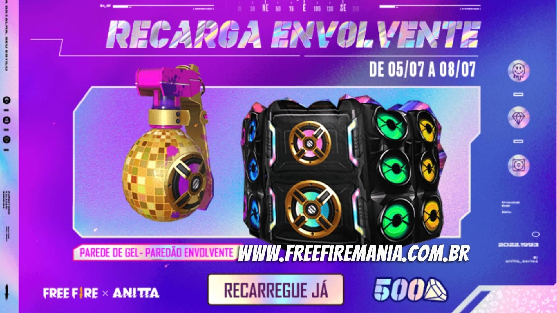 Recarga Free Fire: ganhe Parede De Gelo Monstrinho ao comprar