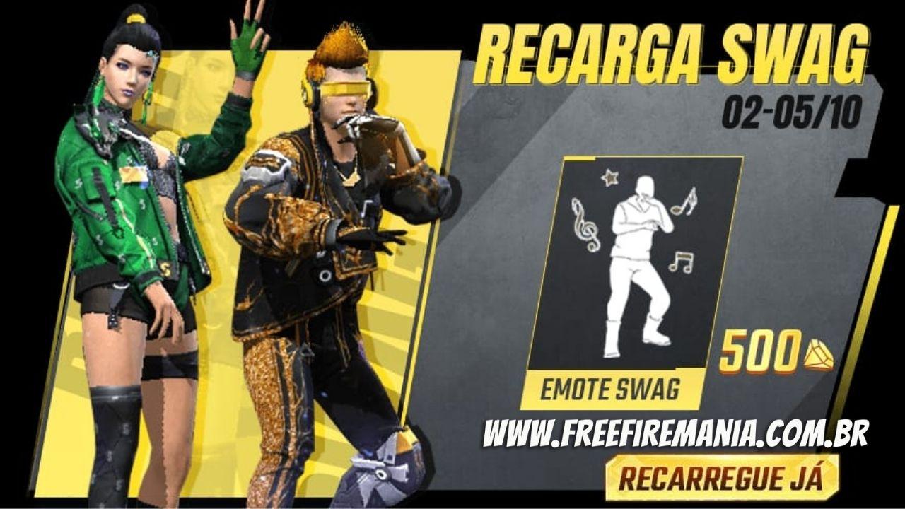 Recarga Free Fire: emote Swag chega ao jogo neste sábado, saiba como conseguir