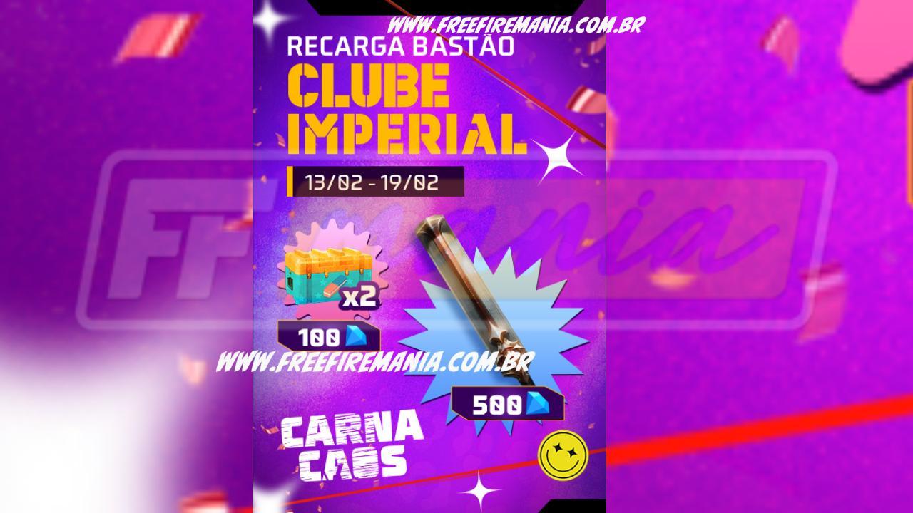 Recarga Free Fire: ganhe Bastão Imperial ao comprar diamantes em 13 de fevereiro (2024)