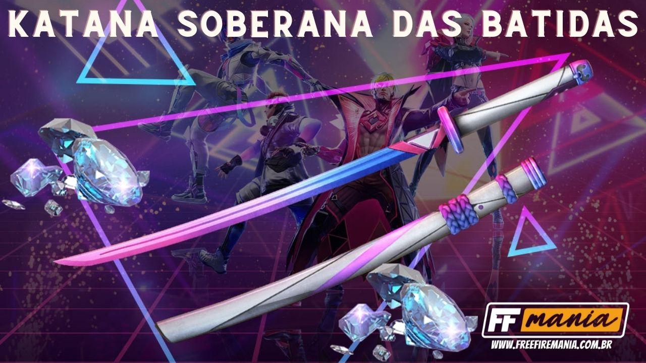 Recarga Free Fire: Katana Soberana das Batidas e Barraca do Beijo são os prêmios do evento