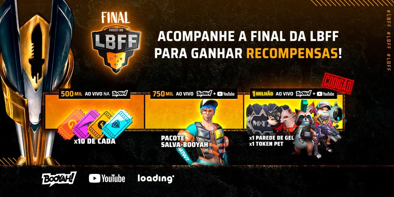 Recompensas da LBFF 2021: final da 4ª temporada tem "Códigão", 1 milhão de diamantes e mais