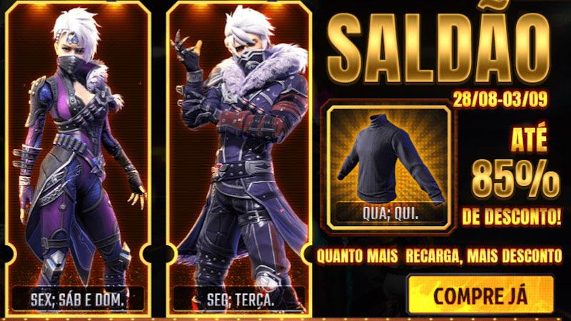 Gola Alta e Sombra Roxa no Saldão Free Fire: como será o evento! - Free  Fire Club