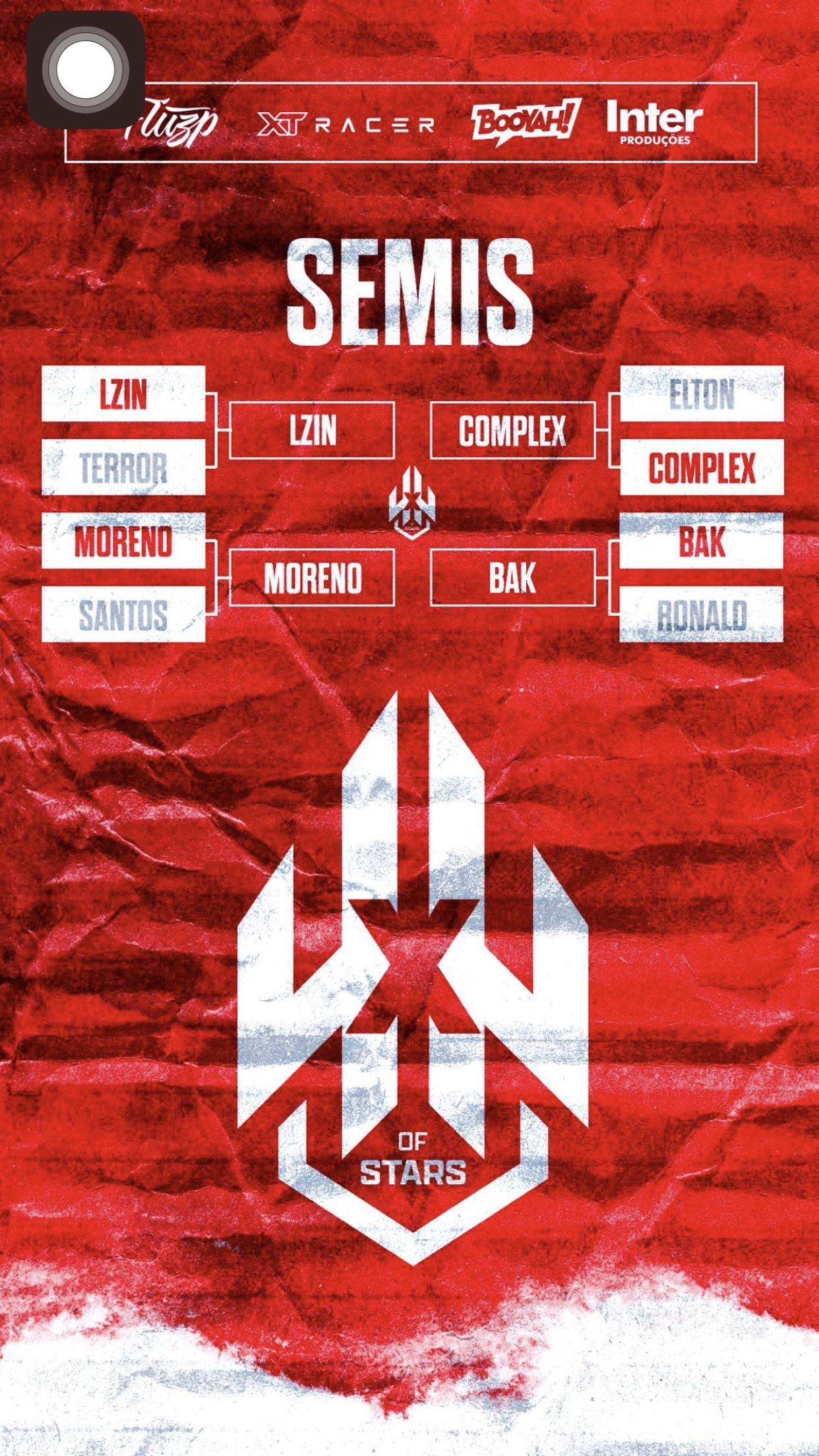 Bak, Complex, Moreno e Lzinn estão na semi-final do "4x4 Star", campeonato do God Wins