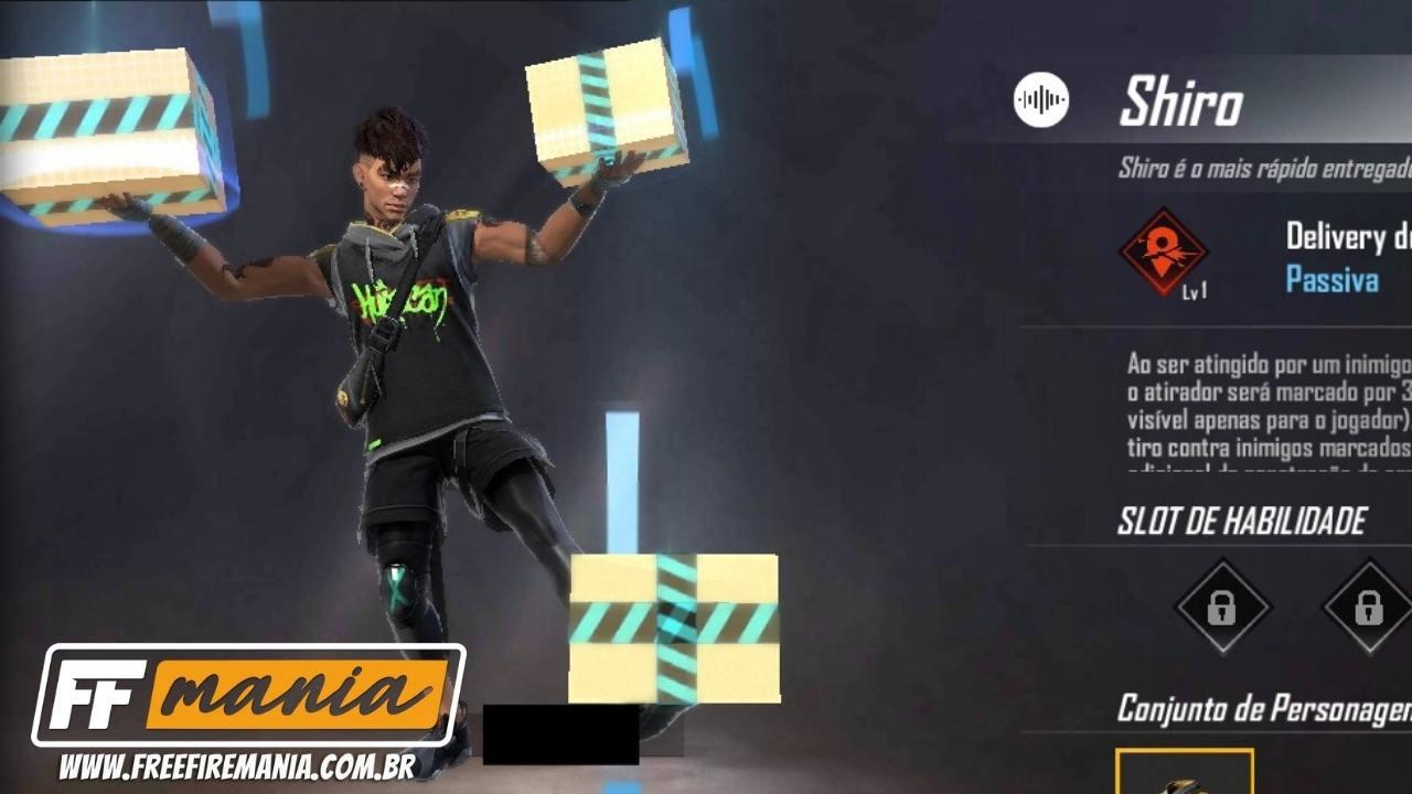 Shiro Free Fire: novo personagem de 2021 é um entregador de delivery, confira sua habilidade