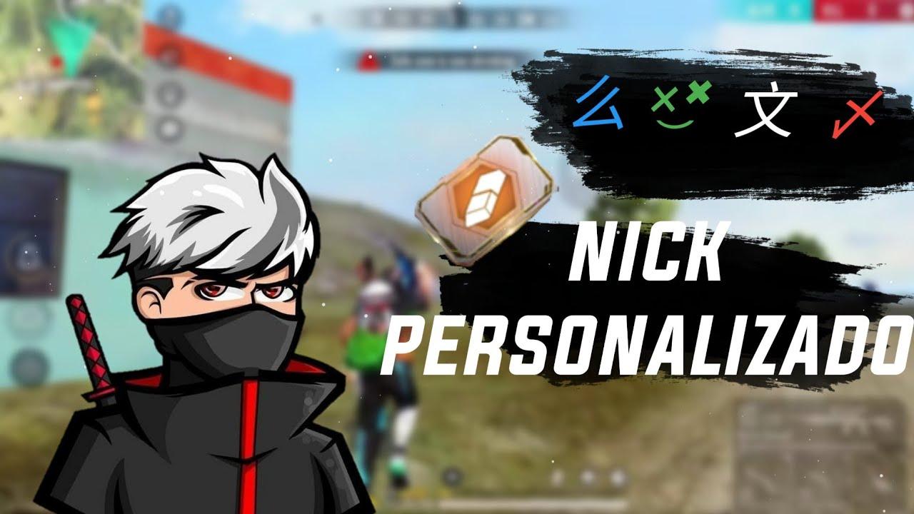 Nick Personalizado Free Fire: modifique letras e símbolos