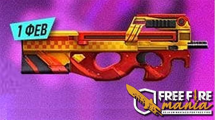 Skin da P90 Totalmente grátis no Free fire