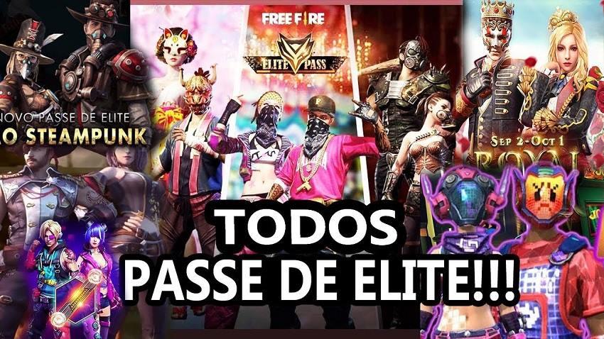 Todos os Passes de Elite do Free Fire: confira as 55 temporadas do item