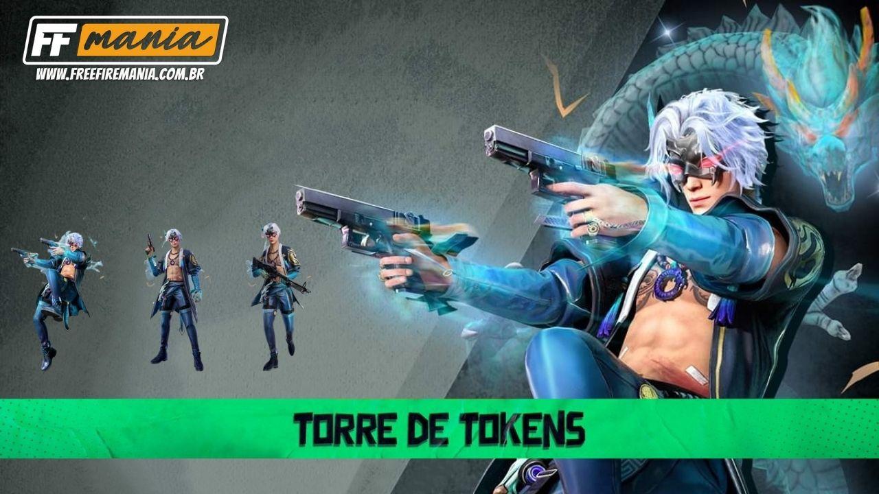 Torre de Tokens Free Fire: evento traz o inédito pacote Draco e o Soco das Criaturas