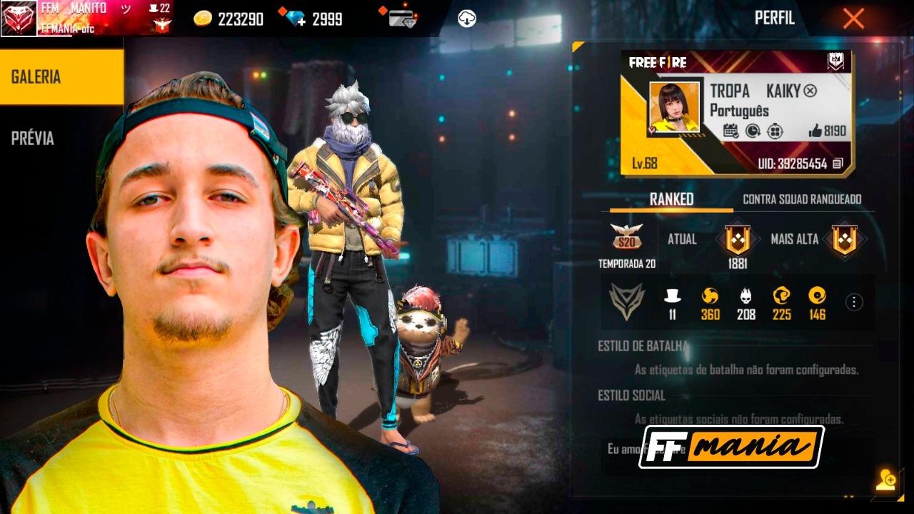 TROPA Kaiky: ID Free Fire, nome real, redes sociais, estatísticas e muito mais