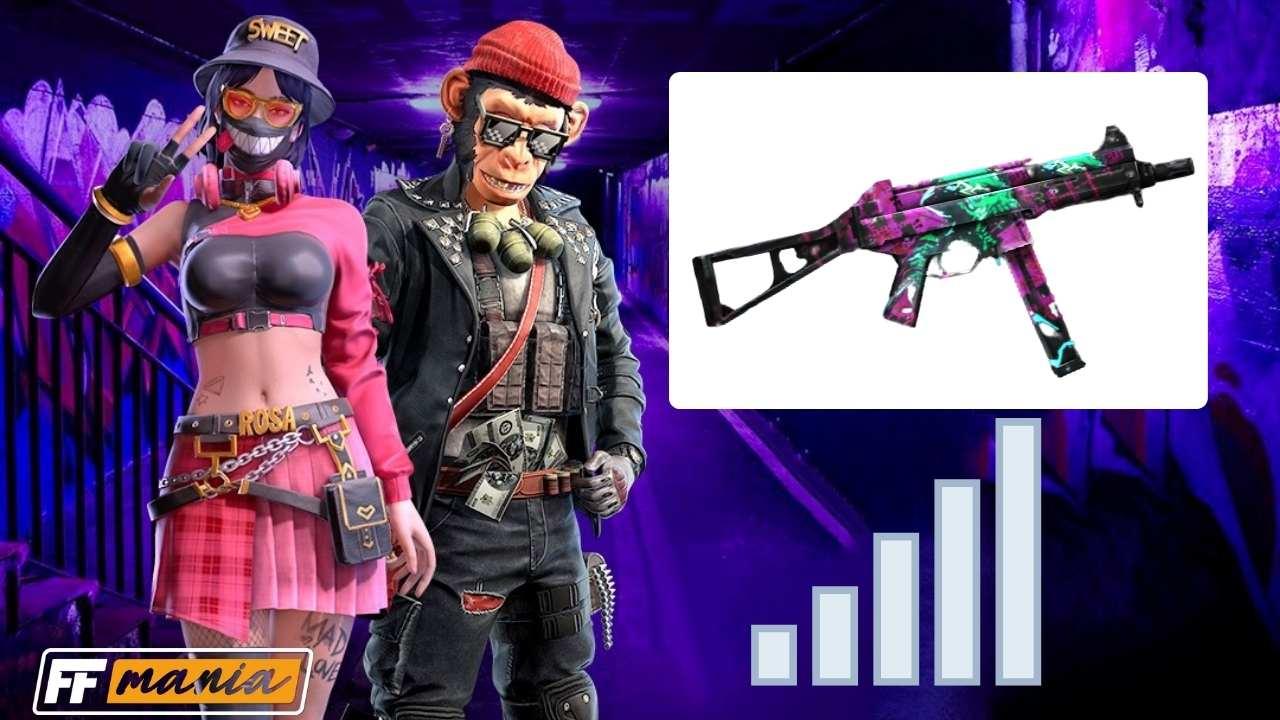 UMP Caveira do Booyah: veja como atualizar o nível da skin no Free Fire