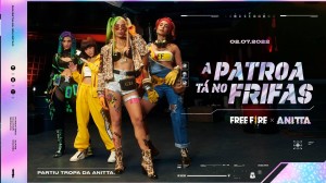 Recarga Free Fire: 5 de julho (2022); Parede de Gel da Anitta