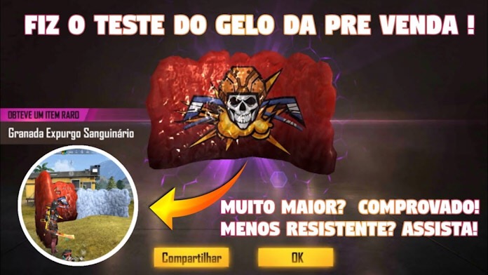 Verdade? Granada de Gel do Passe de Elite x Comum no Free Fire