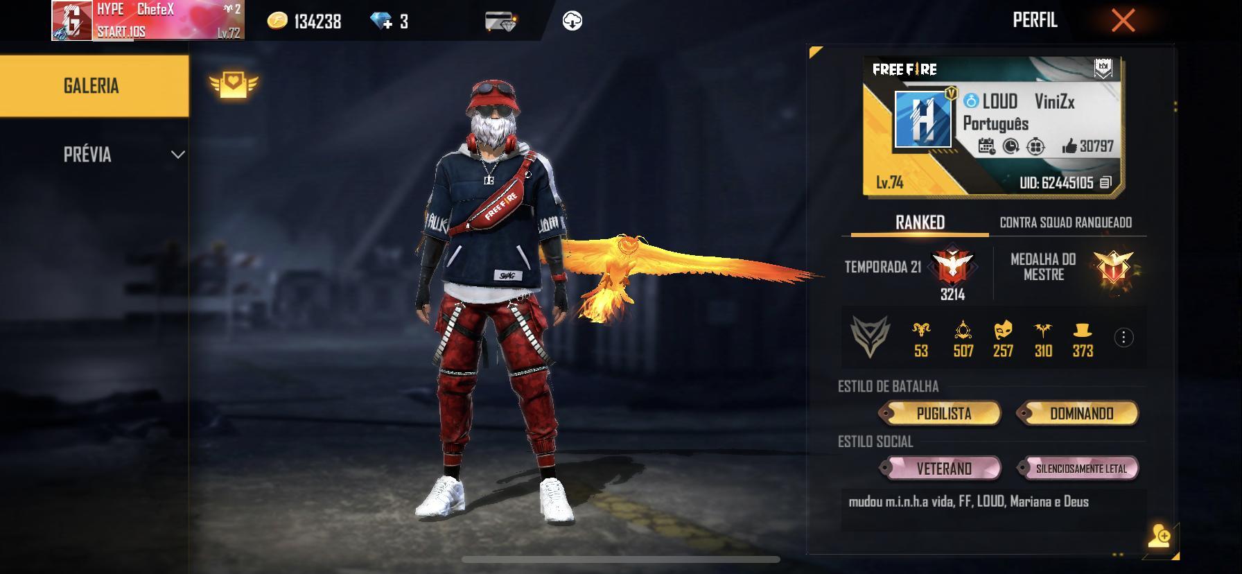 LOUD ViniZx: ID Free Fire, nome real, redes sociais, estatísticas e muito mais