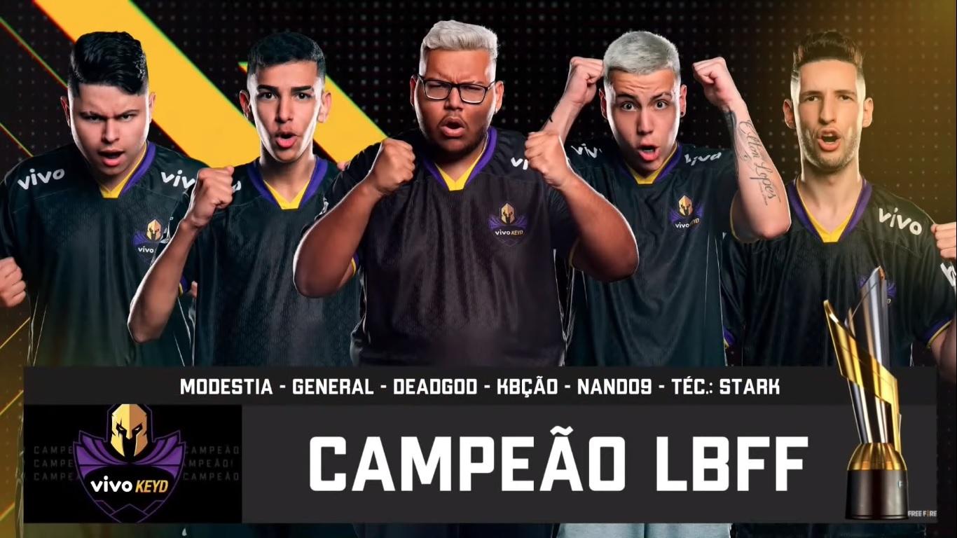 Vivo Keyd é a campeã da Liga Brasileira de Free Fire (LBFF) 5