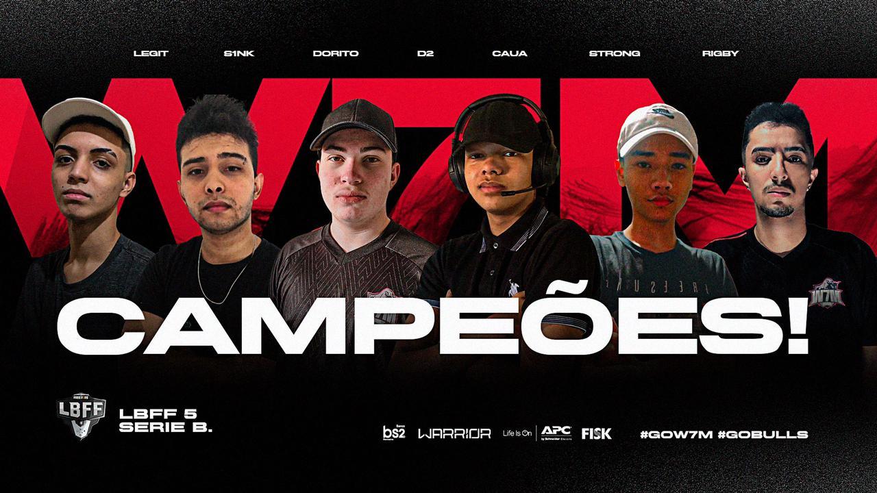 W7M Gaming é a campeã da LBFF 5 Série B e sobe para a Série A junto com a Black Dragons