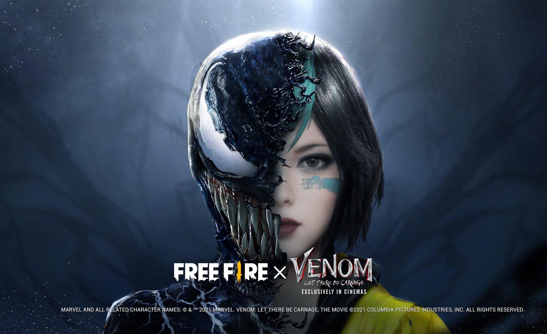 Wallpapers Garena Free Fire: papeis de parede com a parceria do filme Venom
